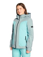 Ziener Winter Ski Jacket Tarla-Z (waterproof, windproof, snow skirt) 2025 eucalyptus green ladies